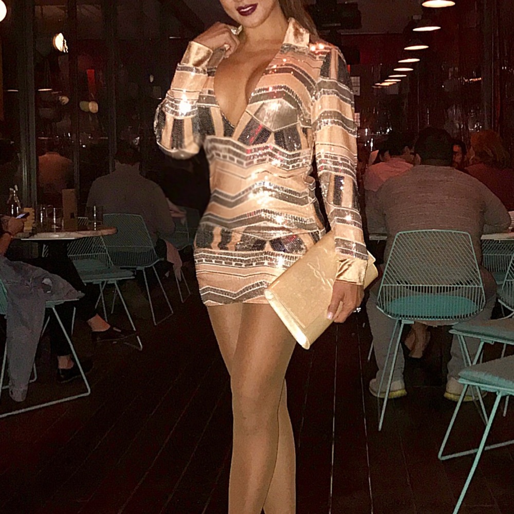 Sequin mini dress